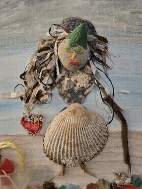 Recycled Trash Art From Oregon Coast 8x10